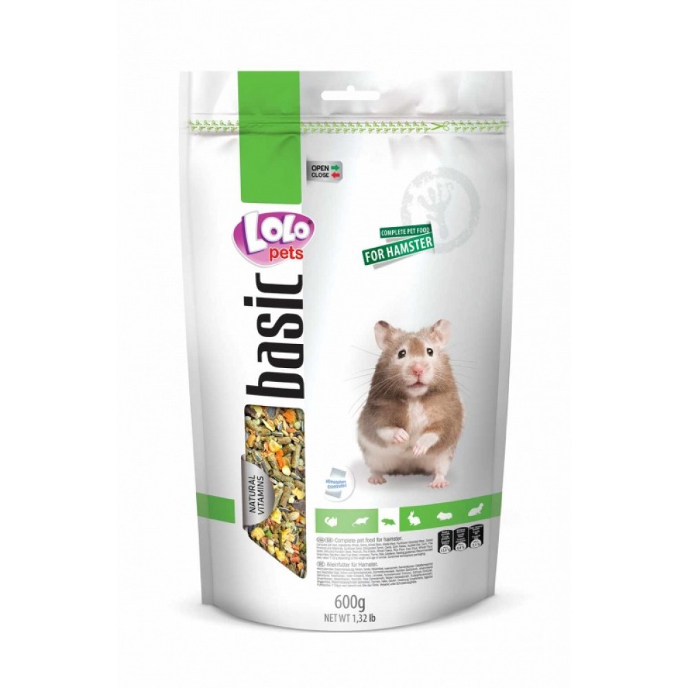 LOLO Pets Полнорационный корм для хомяка в пакете Doypack (арт. LO-70114) LOLO Pets Полнорационный корм для хомяка в пакете Doypack (арт. LO-70114)