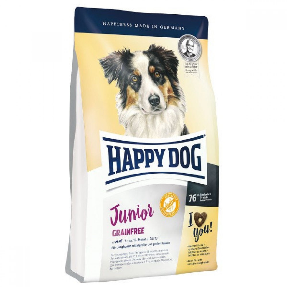 Happy Dog Junior Grainfree - для щенков средних и крупных пород Happy Dog Junior Grainfree - для щенков средних и крупных пород