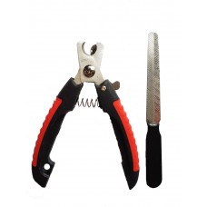 Redplastic Набор Когтерез-кусачки малые с обрезинеными ручками + пилка для когтей для кошек (арт. 0094)