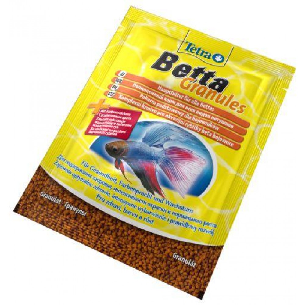 Tetra Betta Granules Основной корм, разработанный специально д/бойцовых рыб и др.видов лабиринтовых 5 г., пакет (арт. DAI710248/193680) Tetra Betta Granules Основной корм, разработанный специально д/бойцовых рыб и др.видов лабиринтовых 5 г., пакет (арт. DAI710248/193680)