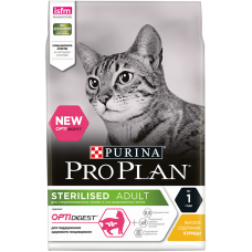 Pro Plan Sterilised OptiDigest - сухой корм для стерилизованных кошек с чувствительным пищеварением Pro Plan Sterilised OptiDigest - сухой корм для стерилизованных кошек с чувствительным пищеварением