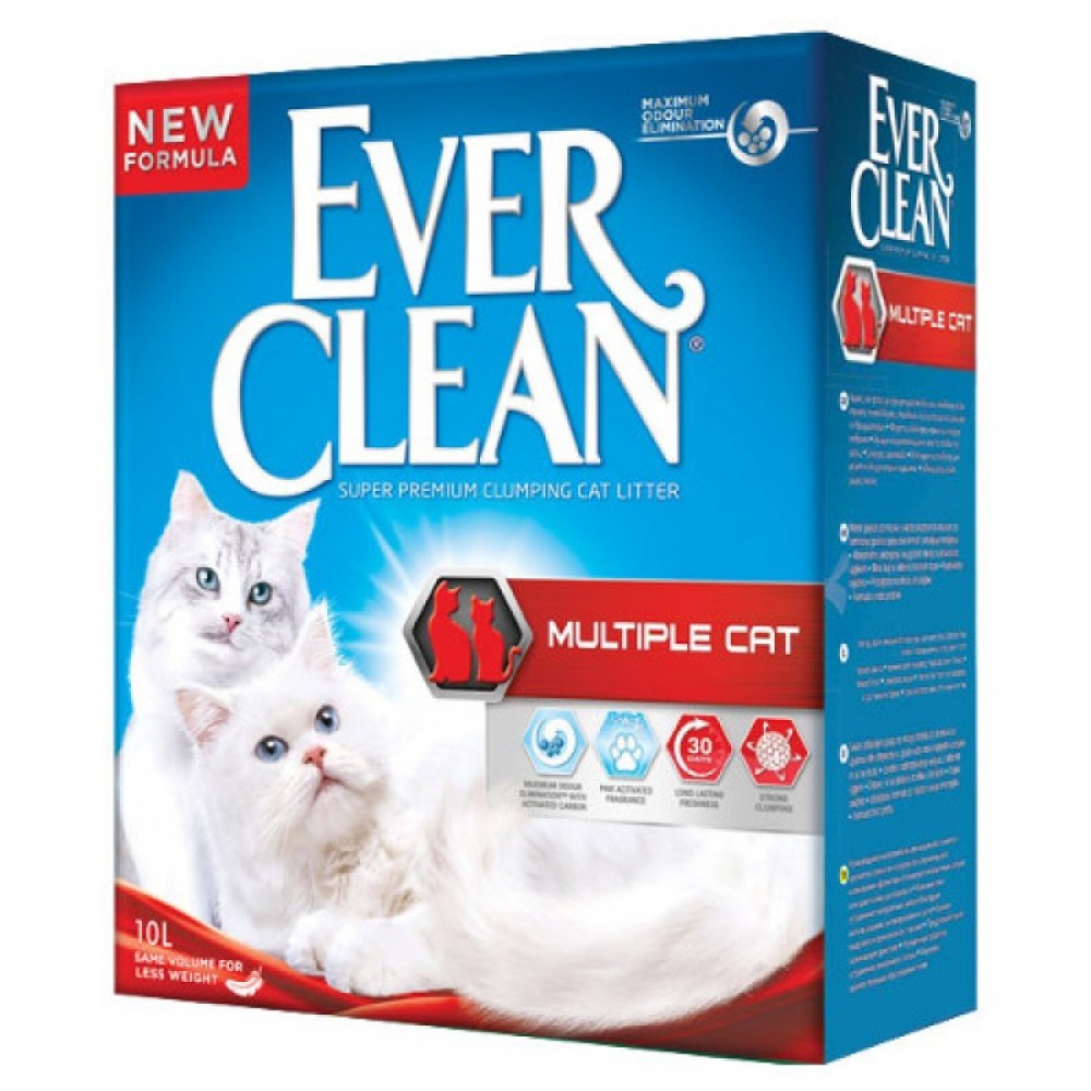 EverClean Multiple Cat - наполнитель для двух котов комкующийся из бентонита EverClean Multiple Cat - наполнитель для двух котов комкующийся из бентонита