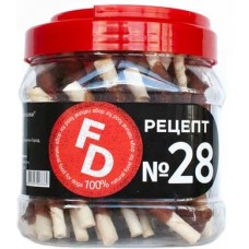 Лакомство для собак, филе утки на палочке из волевой кожи Рецепт №28, 500 гр. (арт. TUZ540)