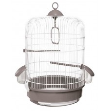Клетка Voltrega для птиц бело-серый, 32.5x48 см. (арт. TYZ001736BG)
