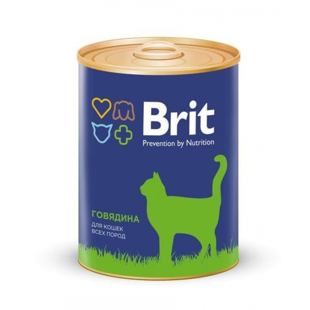 Brit BEEF - консервы для кошек Говядина - 340 г (арт. 9457) Brit BEEF - консервы для кошек Говядина - 340 г (арт. 9457)