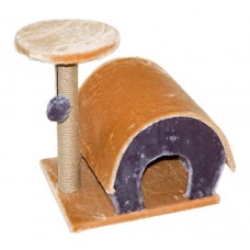 Redplastic Домик-когтеточка с полукруглой крышей 50*41*51см, разные материалы