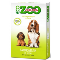 ЭКО ZOOЛЕКАРЬ биокапли антипаразитарные на холку для щенков и собак, 4 пип. (арт. TYZ EVC050)