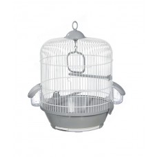 Клетка Voltrega для птиц бело-серый, 31.5x40 см. (арт. TYZ001716BG)