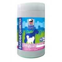 Влажные салфетки Айда гулять д/интим. гигиены у собак (уп. 40 шт)