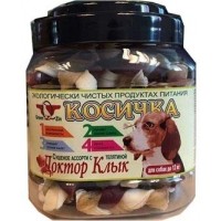 Green Qzin Лакомство для собак КОСИЧКА (Сушеное ассорти с телятиной) (арт. TYZ 305239)