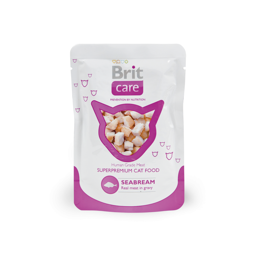 Влажный корм (пауч) для кошек Brit Care Cat Seabream Pouch (морской рыбой), 80 г (арт. 101020) Влажный корм (пауч) для кошек Brit Care Cat Seabream Pouch (морской рыбой), 80 г (арт. 101020)