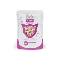 Влажный корм (пауч) для кошек Brit Care Cat Seabream Pouch (морской рыбой), 80 г (арт. 101020)