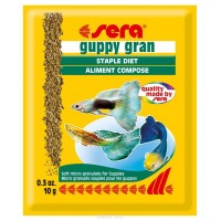 SERA Guppy Gran - корм для мелких рыб и гуппи, 10 г (арт. TYZ 712)
