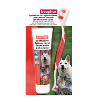 Beaphar TOOTH BRUSH+PASTE combipack - Паста для чистки зубов у кошек 100 г + зубная щетка (арт. DAI15407)