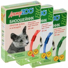 ДОКТОР ZOO биоошейник для мелких собак, 35 см, разные цвета (арт. TYZ ZR0923, TYZ ZR0922, TYZ ZR0924)