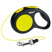 Поводок-рулетка Flexi New Classic NEON XS, со светоотр. элем., трос, длина 3 м, до 8 кг.