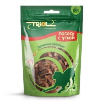 Лакомые кусочки из лосося с уткой для собак, 70 гр (арт. ТР 10171024) Triol