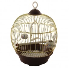 Клетка для птиц круглая, золото, 36,5*23 cм. Triol (арт. ТР 50611014)