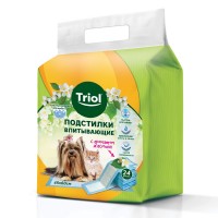 Triol Подстилки впитывающие для туалета 45х60 см, разное кол-во, с ароматом жасмина (арт. ТР 30551017-30551016)