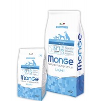 Monge Speciality Light Salmon & Rice - корм для собак склонных к набору веса с лососем 