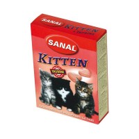 Витаминизированные лакомства для котят Sanal Kitten (таурин и лосось), 40 таблеток (Арт. TYZ SC1600)