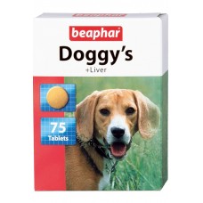 Beaphar Кормовая добавка Doggy’s Liver со вкусом печени для собак, 75 таб. (арт. DAI12504)