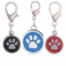 Redplastic адресник круглый Лапа для собак, диам. 25 мм, разные цвета (арт. 190804)