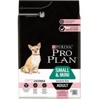 Pro Plan Optiderma Sensitive - корм для собак мини пород с лососем