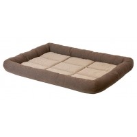 Лежанка для кошек прямоугольная с валиком №5 Дарэлл, серия БАТУТ-Рогожка, 97*67*10 см. (арт. 94515кор)