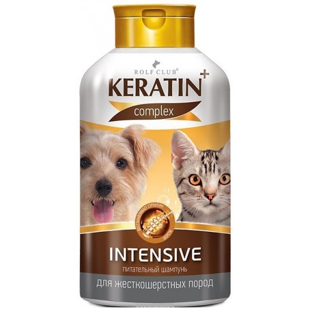 RolfClub Шампунь KERATIN + Intensive для жесткошерстных кошек (400 мл) RolfClub Шампунь KERATIN + Intensive для жесткошерстных кошек (400 мл)