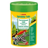 SERA Корм таблетки для всех рыб Spirulina Tabs, 24 таб., 14 г. (арт. TYZ 920)