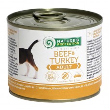 Nature's Protection Adult Beef & Turkey - влажный корм для собак с говядиной и индейкой (200 гр., 400 гр.) Nature's Protection Adult Beef & Turkey - влажный корм для собак с говядиной и индейкой (200 гр., 400 гр.)