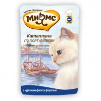 Мнямс паучи Катаплана по-португальски (с форелью) - влажный полноценный корм для кошек, 85 г (арт. DAI702099)