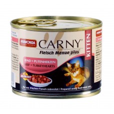 Carny Kitten - консервы для котят с говядиной и сердцем индейки (400 г)