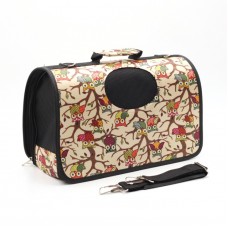 Сумка-переноска Owls для собак жесткий каркас, с ремнем ДиАнКари