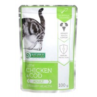 Nature's Protection Urinary Health - паучи с курицей и треской для взрослых кошек для здоровья мочевой системы 100 г (арт. KIK45191)