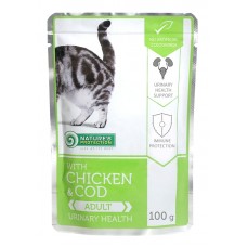 Nature's Protection Urinary Health - паучи с курицей и треской для взрослых кошек для здоровья мочевой системы 100 г (арт. KIK45191) Nature's Protection Urinary Health - паучи с курицей и треской для взрослых кошек для здоровья мочевой системы 100 г (арт. KIK45191)