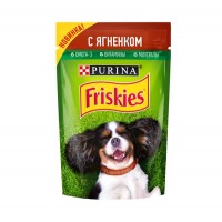 Friskies - паучи кусочки в подливе для взрослых собак, с ягненком, 85 гр.
