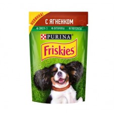Friskies - паучи кусочки в подливе для взрослых собак, с ягненком, 85 гр. Friskies - паучи кусочки в подливе для взрослых собак, с ягненком, 85 гр.