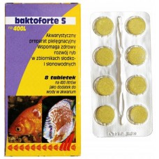 SERA Baktoforte S средство для лечения бактериальных болезней у рыб, 8 табл. (арт. TYZ 2585)
