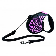Рулетка-поводок Flexi Safari Cord, трос (S), до 12кг/5м, разные цвета Рулетка-поводок Flexi Safari Cord, трос (S), до 12кг/5м, разные цвета