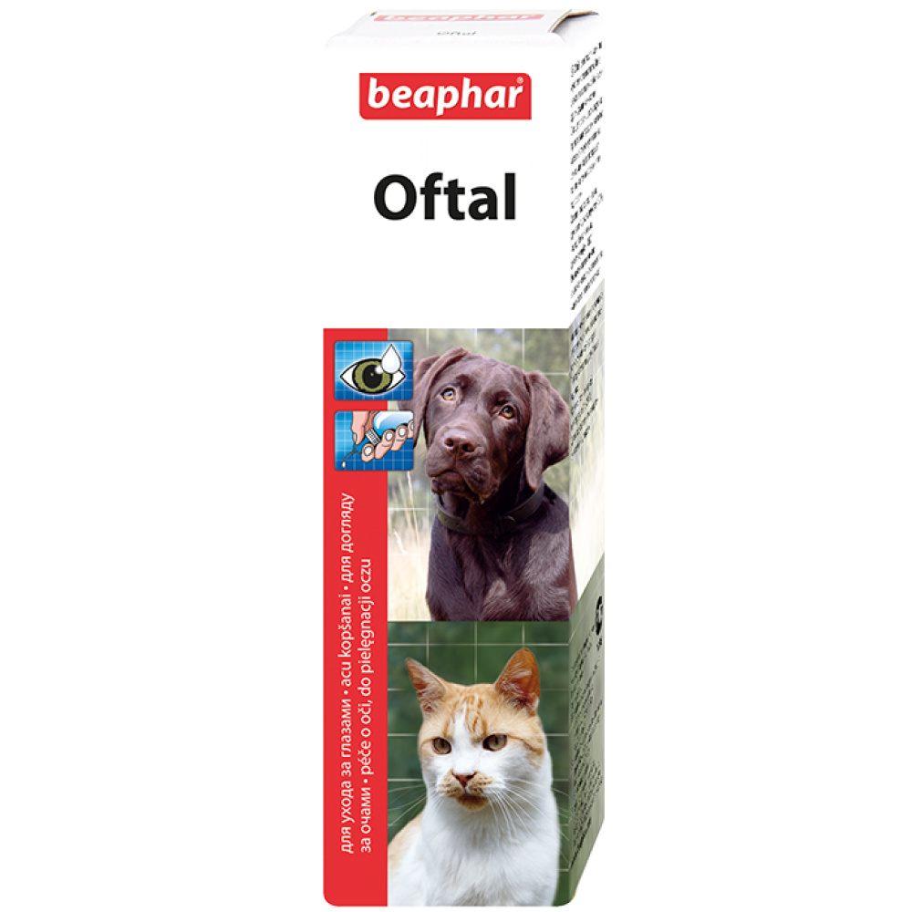 Beaphar OFTAL-Augenpfl - для чистки глаз у котов 50 мл (арт. DAI12547) Beaphar OFTAL-Augenpfl - для чистки глаз у котов 50 мл (арт. DAI12547)