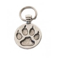 Адресник Дарэлл круглый, Лапа рельефная для собак, диаметр 2.1 см., (арт. 190806)