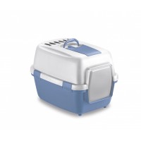 Stefanplast Туалет закрытый Wivacat, с угольным фильтром, голубой, 55x40x40 см