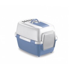 Stefanplast Туалет закрытый Wivacat, с угольным фильтром, голубой, 55x40x40 см