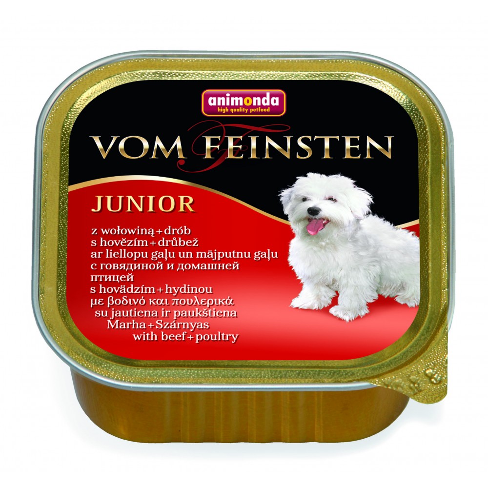 Vom Feinsten Puppy консервы для щенков с говядиной (150 г) Animonda Vom Feinsten Puppy консервы для щенков с говядиной (150 г) Animonda