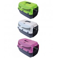 Переноска для кошек TRASPORTINO GIPSY LARGE пластик, 58х38х38 см. (арт. TYZ 10.42MEMIX2)