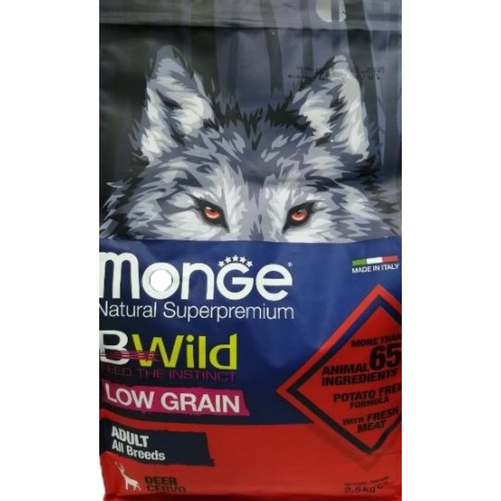 Monge Dog BWild Deer - сухой корм для собак (оленина) Monge Dog BWild Deer - сухой корм для собак (оленина)
