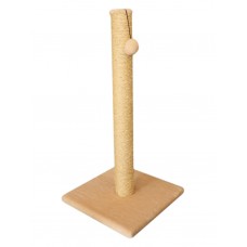 Когтеточка-столбик из меха и джут (выс. 60 см, шир. 35 см) Cat House (арт. СН3)