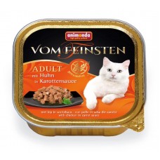 Vom Feinsten Adult GRAINFREE - консервы для кошек с курицей в морковном соусе (100 г) Animonda Vom Feinsten Adult GRAINFREE - консервы для кошек с курицей в морковном соусе (100 г) Animonda